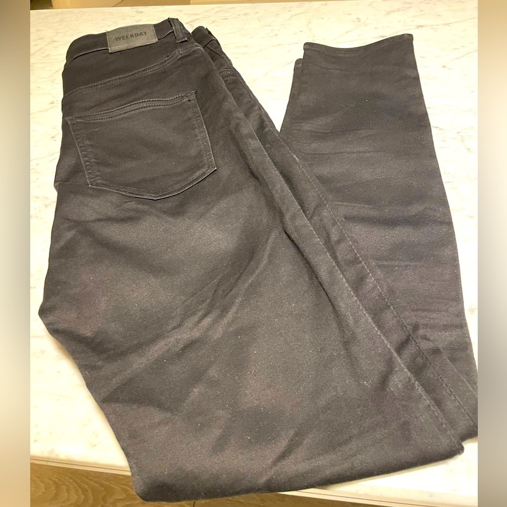 WEEKDAY black skinny denim